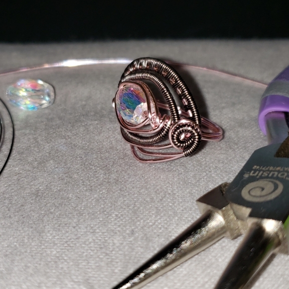 Wire Wrap Eye Ring - Picture 3 of 4